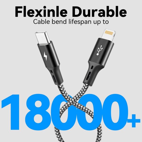 Universal 3 in 1 Multi USB Cable Fast Charger For IOS, Type-C - Image 4