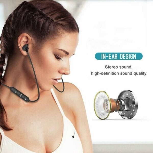 Bluetooth 5.0 Wireless Headphones – In-Ear Sport Earphones with Magnetic Design - Image 4