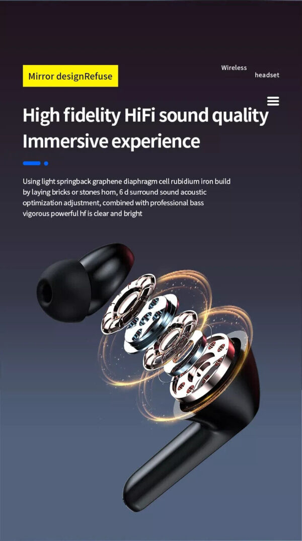 TWS Bluetooth Wireless Earphones – Mini In-Ear Pods for iPhone & Android - Image 5