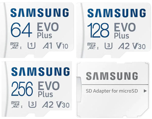 Samsung EVO Plus Micro SD Card 64GB/128GB/256GB/512GB – Fast Storage with Adapter | UK