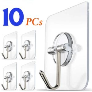 10pcs self adhesive wall hooks