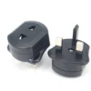 2 pin to 3 pin UK adaptor plug