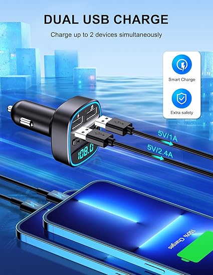Bluetooth FM transmitter for car in uk