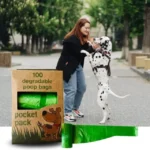 Dog Poop Bags with tie handles for easy pet waste disposal-sellertree-uk