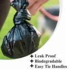 Doggy Poo Bags being tied securely after collecting pet waste-benefits-sellertree-uk