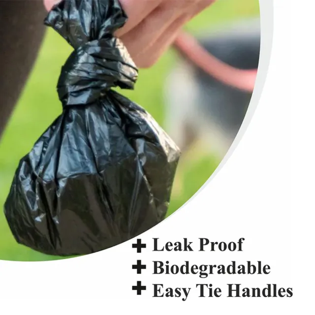 Doggy Poo Bags being tied securely after collecting pet waste-benefits-sellertree-uk