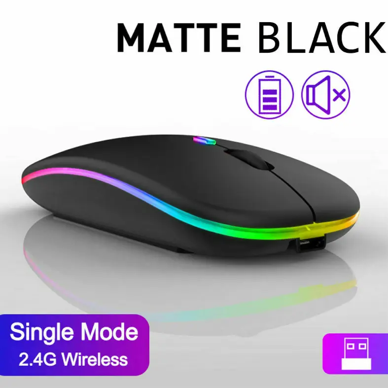 Mouse with RGB LED – Dual Mode Bluetooth & USB