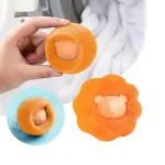 Pet Hair Remover Balls trapping dog and cat fur inside a washing machine-SELLERTREE