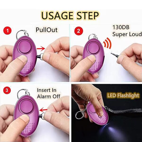 Self defense alarm 130db