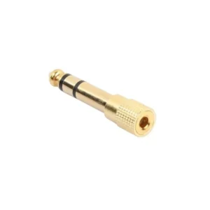 audio stereo plug jack adapter 6.35mm 1x4 male to 3.5mm 1x8 female