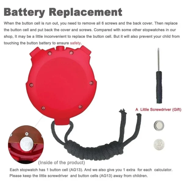 battery replacement stopwatch