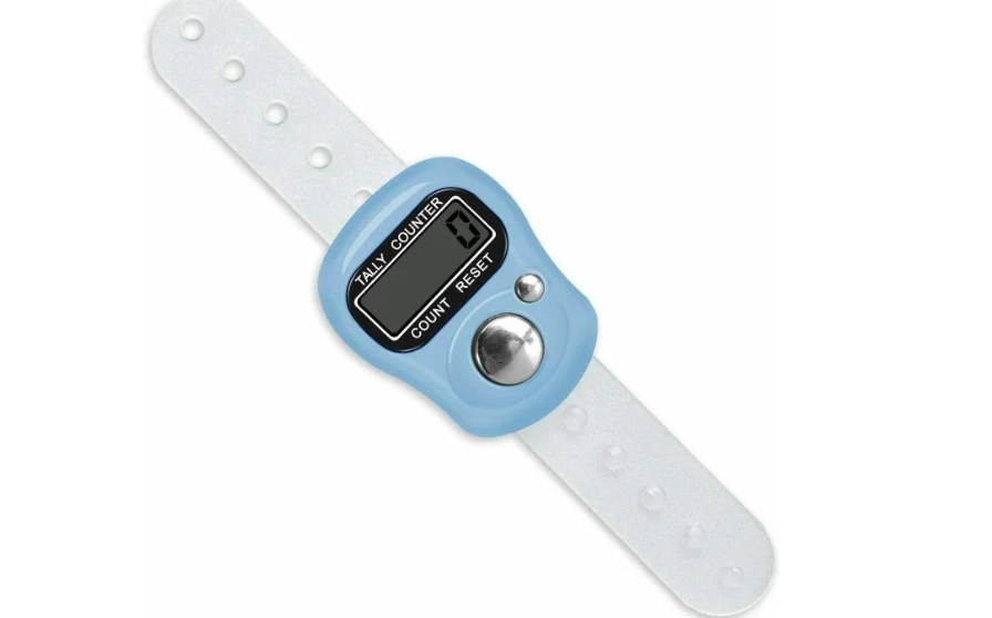 digital finger counter light blue