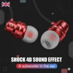 in ear wired headphones deep bass 3.5mm aux earphones