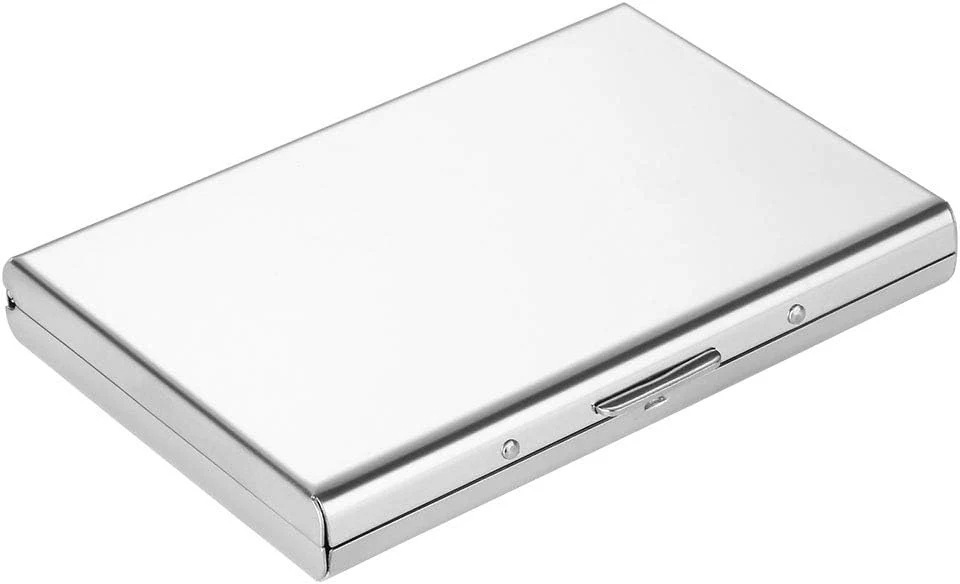 metal wallet white