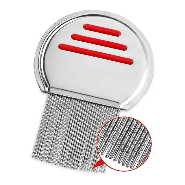 Nitty Gritty Lice Nit Comb removing head lice, nits, and eggs effectively from hair