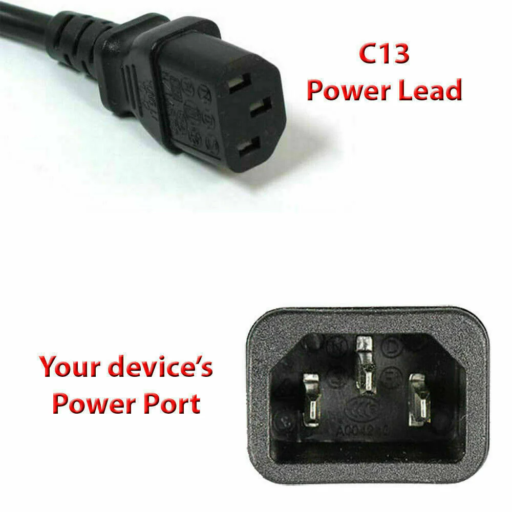 pc power cable uk c13 connector