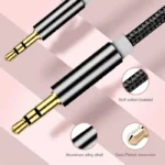 weird headphones cable in black color