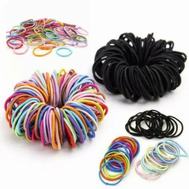 50pcs clear elastic hair bands UK