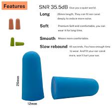 Blue Foam Earplugs with best quality