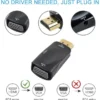HDMI to VGA connector with sound