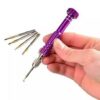 Precision Screwdriver Set in purple color