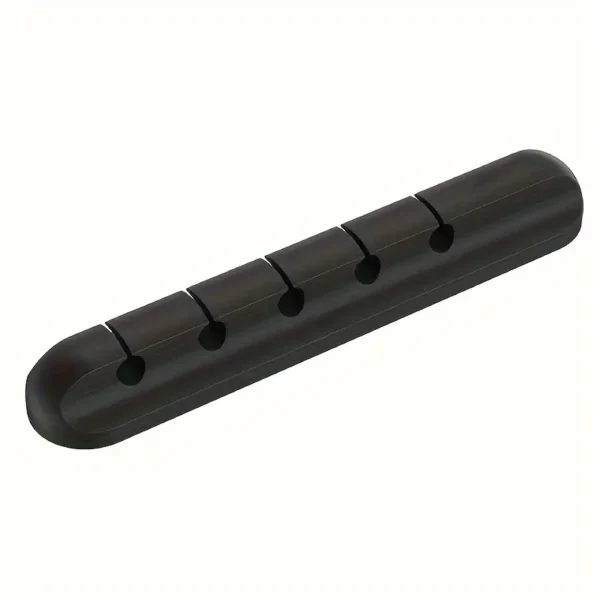 Silicone Cable Management Clips in black color