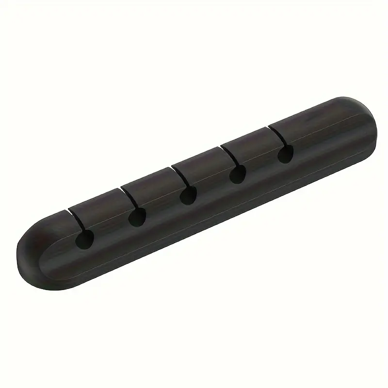 Silicone Cable Management Clips in black color