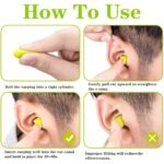 Soft foam earplugs (3)