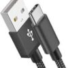 USB-A to USB-C Cable in black color