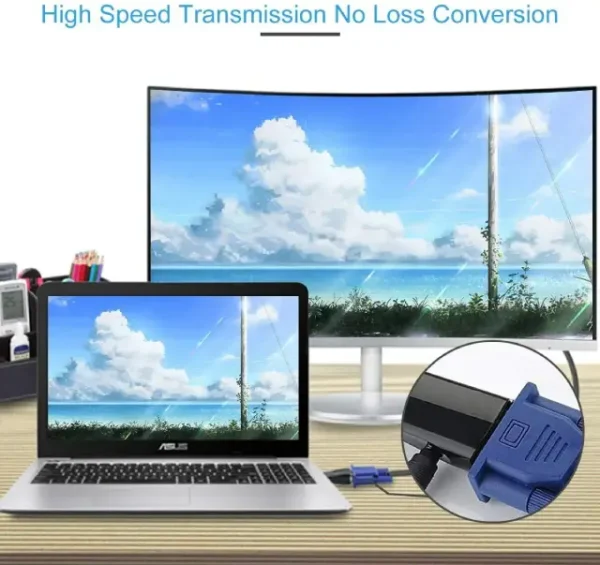 VGA adapter for HDMI devices