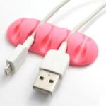 cable holder clip in pink color