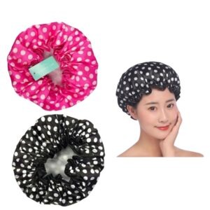 double layerwaterproof shower cap