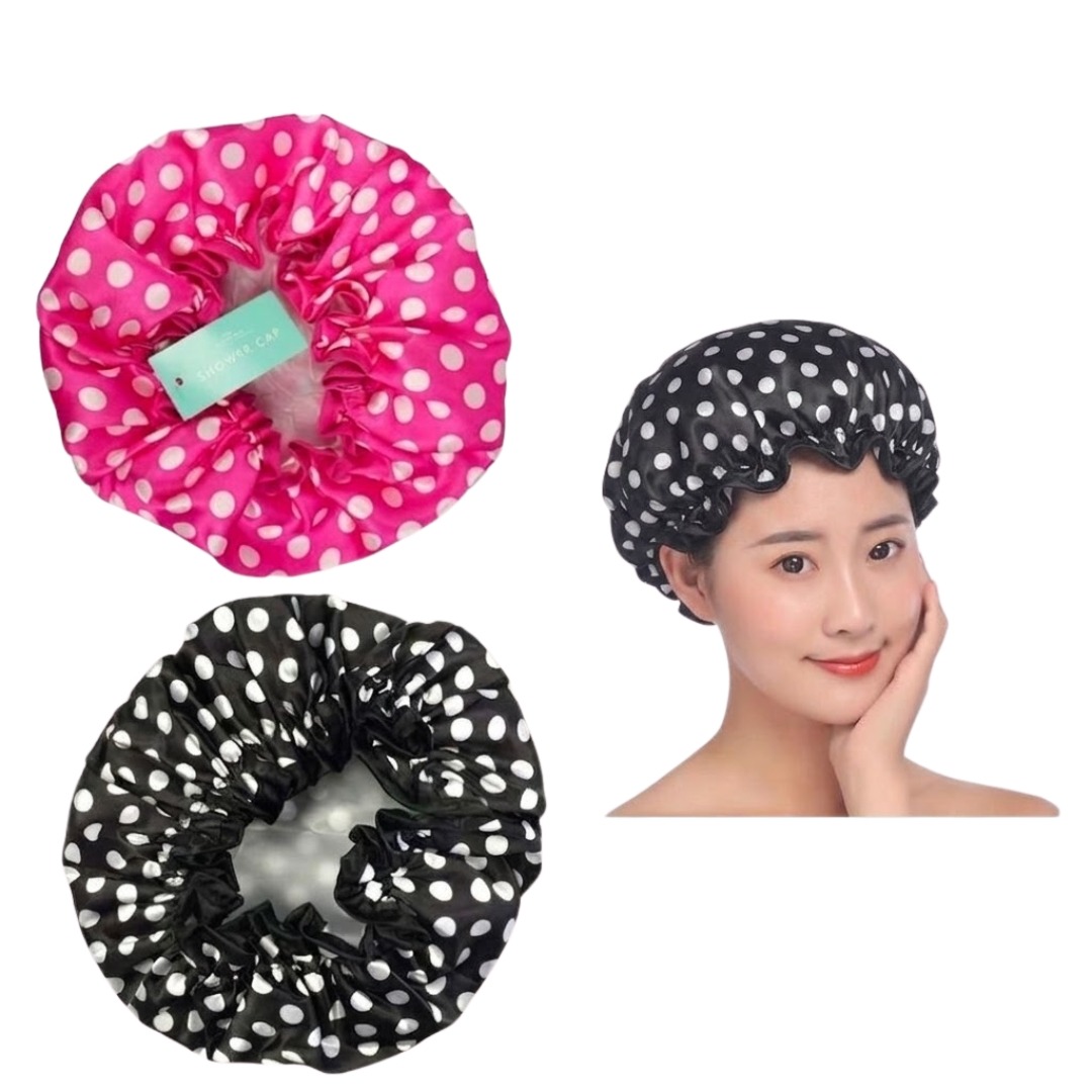 double layerwaterproof shower cap