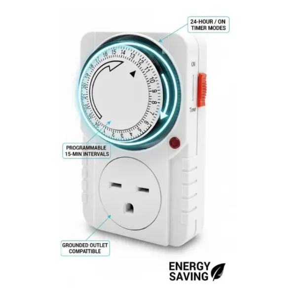 hbn 24 hour programmable mechanical timer plug switch