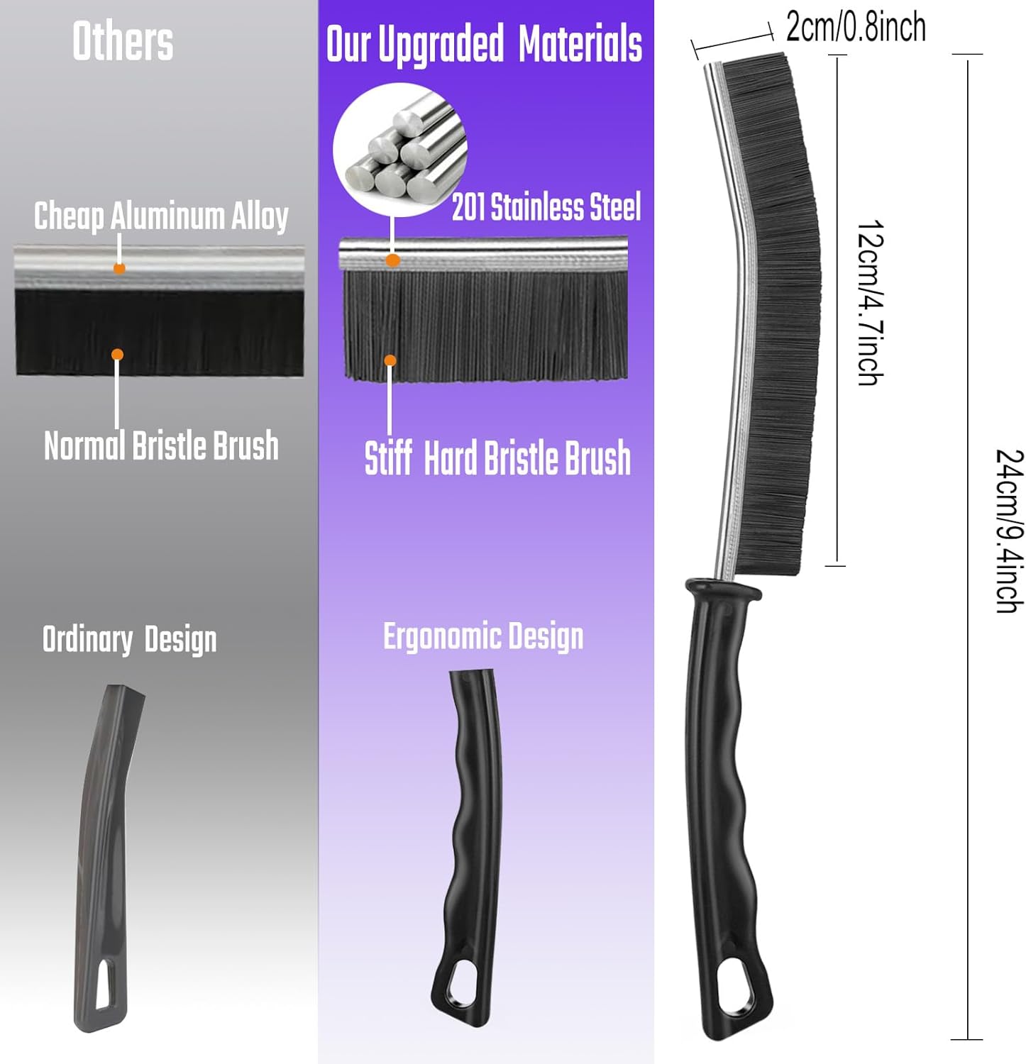 hard bristle crevice cleaning brush 1
