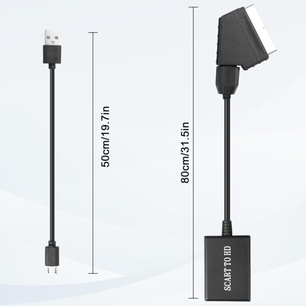 scart to hdmi with 5m cable 1