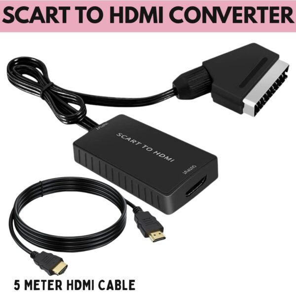 scart to hdmi with 5m cable