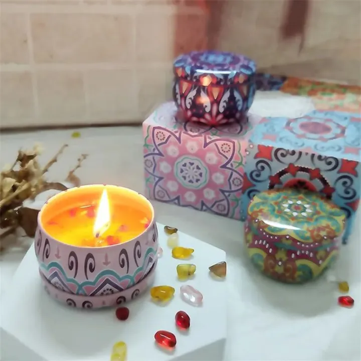 scented candle tin jars