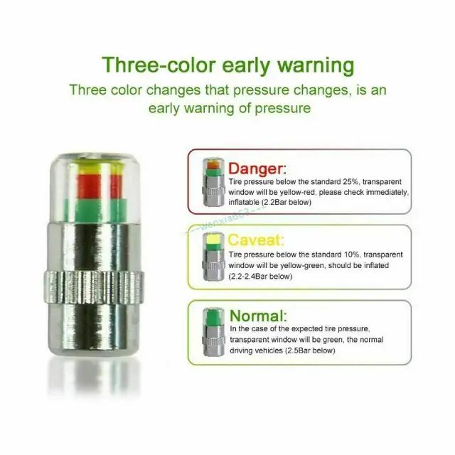tyre valve caps indicator