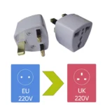 3 pin to 2 pin plug