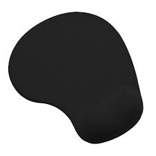 Gel Wrist Rest Mouse Pad in black color