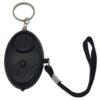 Personal Security Alarm Keychain in black color