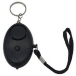 Personal Security Alarm Keychain in black color