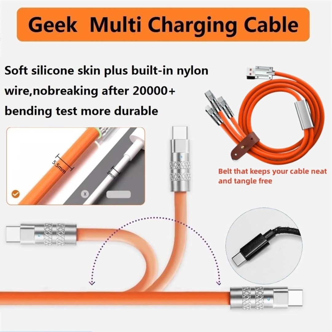 Short 3 in 1 Charging Cable (3)