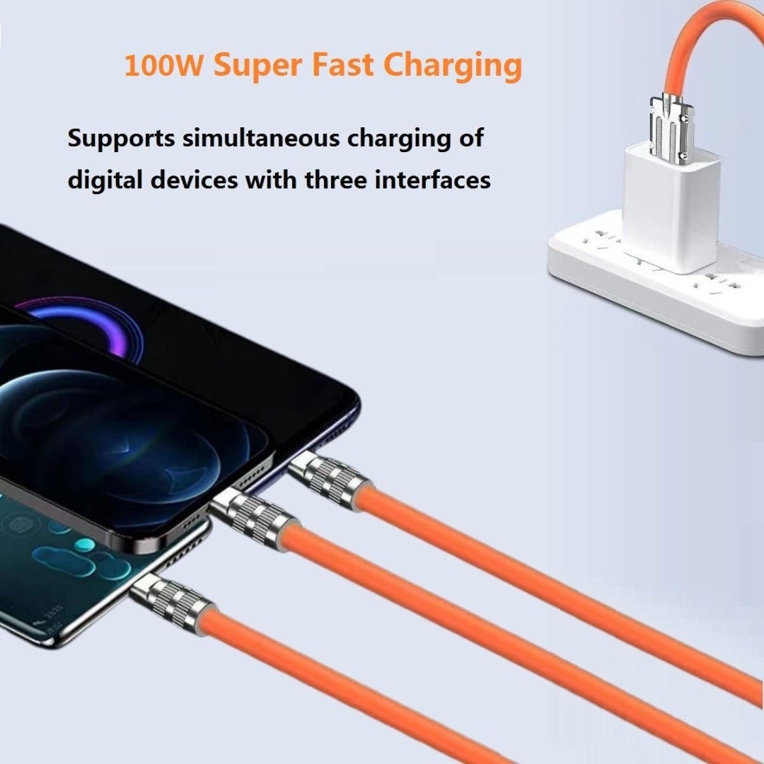 Short 3 in 1 Charging Cable (4)