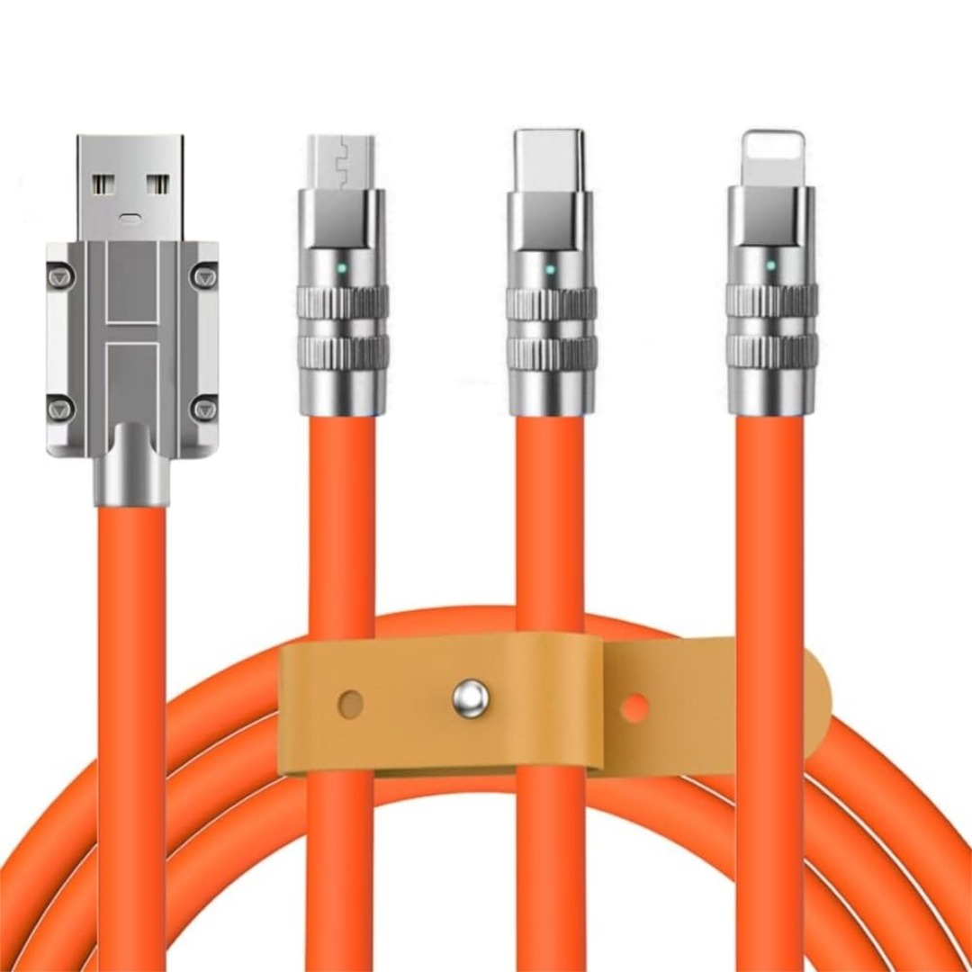 Short 3 in 1 Charging Cable