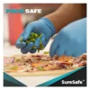 blue nitrile vinyl gloves,