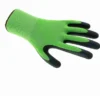 foam green work gloves