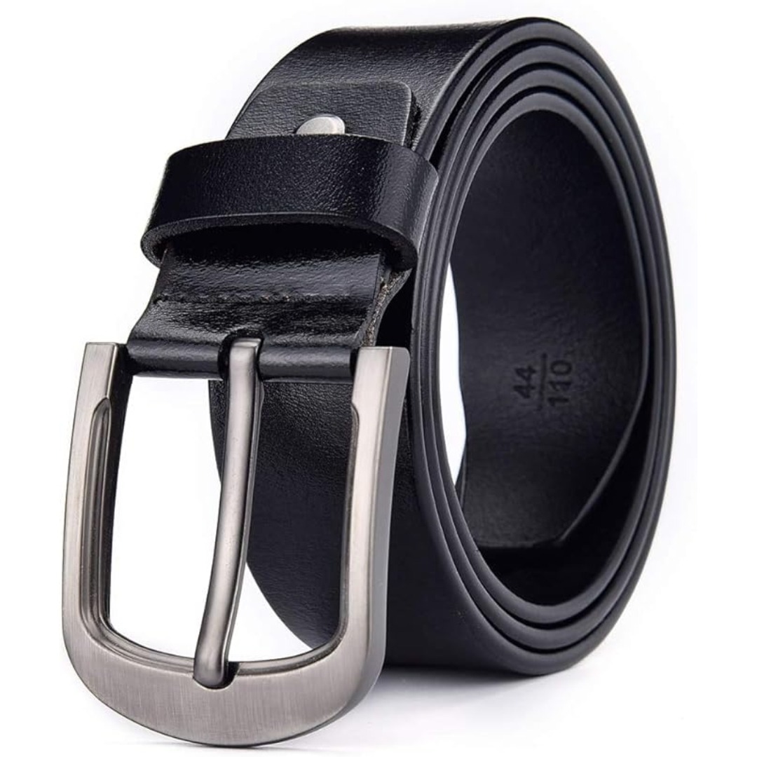 mens genuine leather belt