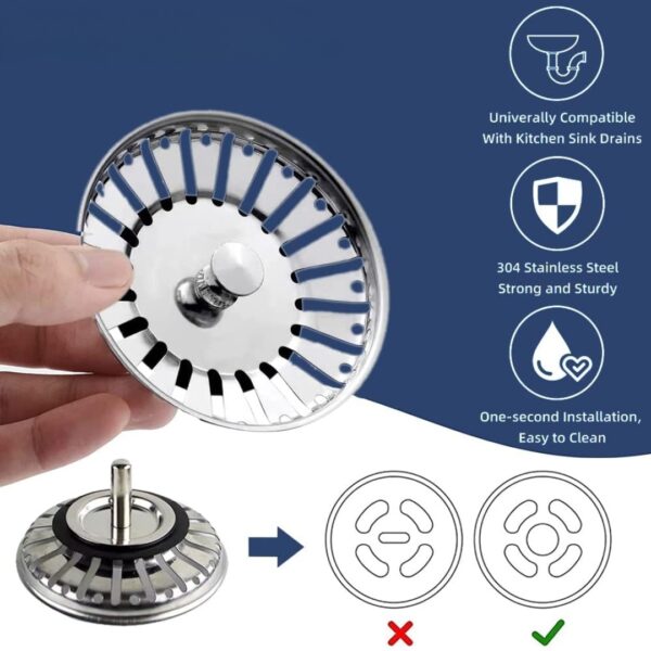 sink strainer stopper set (2)